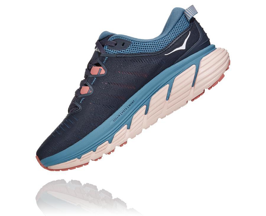 Hoka One One Hardloopschoenen Dames - Gaviota 3 - Donkerblauw - QU3467850